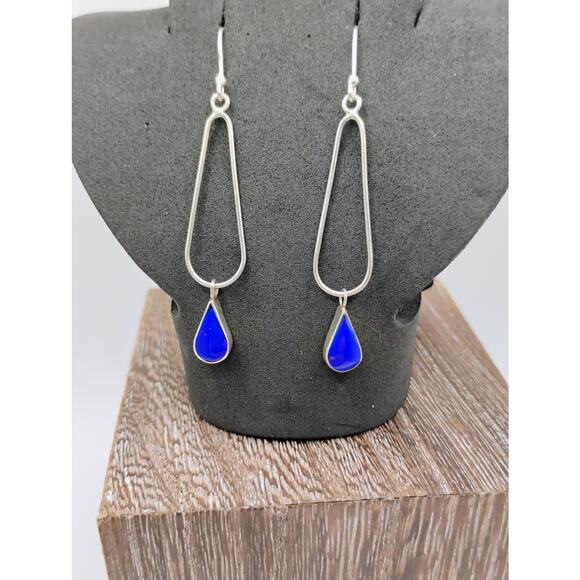 ATI Jewelry - ATI Mexico Lapis Drop Earrings
